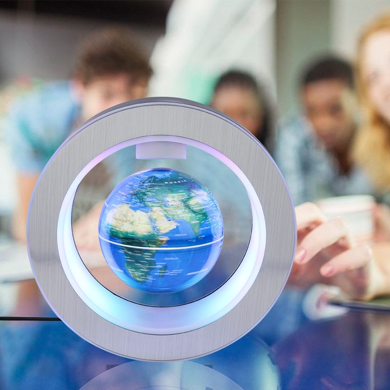 Levitating Globe Floating Globe With LED Lights Magnetic Field Levitation