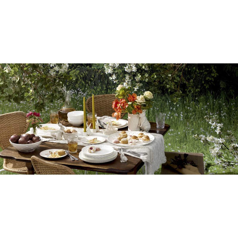 Lenox 897943 Wicker Creek Bunny Candle Holders, Set of 2,