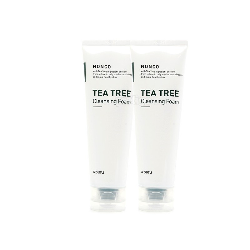 Apieu Nanko Tea Tree Foam 130ml+130ml / 어퓨 난코 티트리