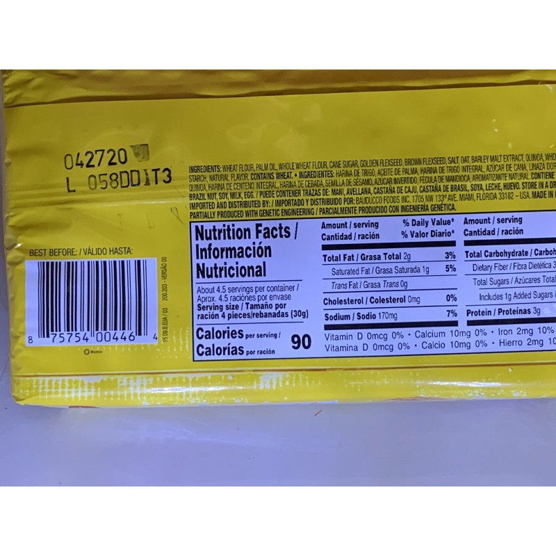 Bauducco TOAST crispbread - Original, Multigrain, Whole Wheat - 5.1oz