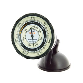 Sun Company AltiPort - Dashboard/Windshield Altimeter and Barometer | Altimeter for Car and Truck | Reads Altitude from 0 to 5,000 Meters