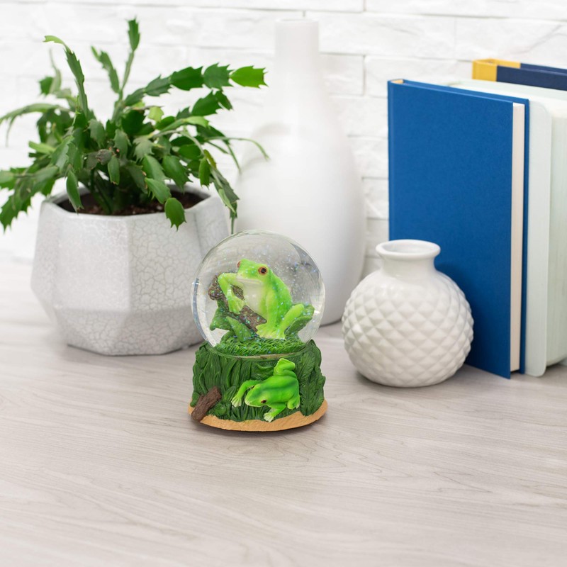 Elanze Designs Playful Green Tree Frog Tabletop Figurine Forest Hopping