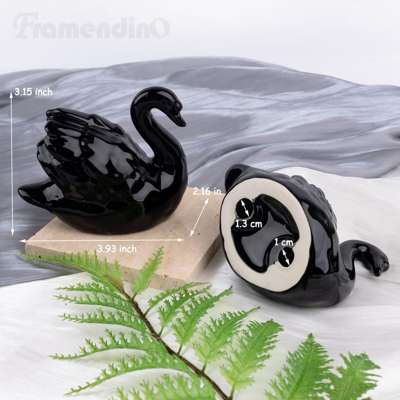 Framendino, 2 Pack Ceramic Toilet Bolt Caps Cute Animal Lovely