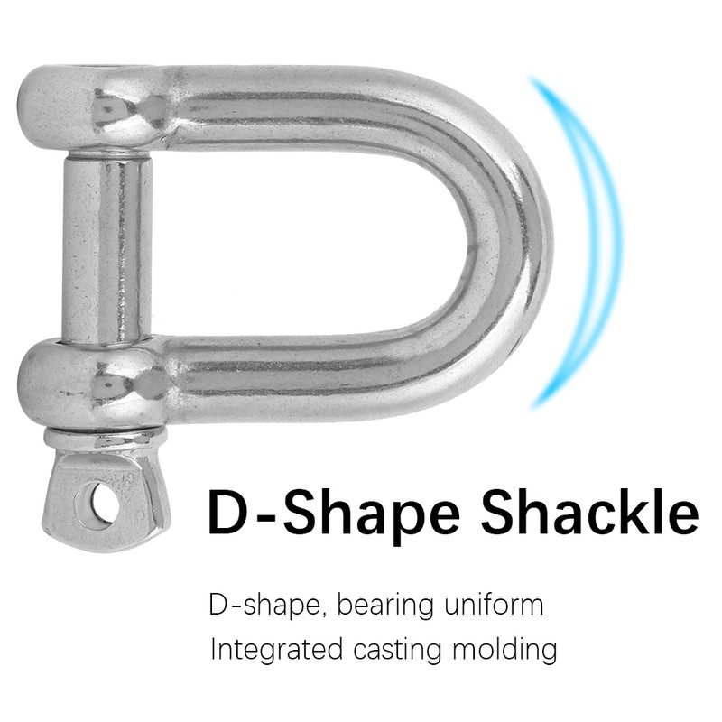 DShape Shackle Stainless Steel DRing Shackle for Outdoor Chains Wirerope