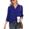 VIISHOW Blusa Casual de Gasa para Mujer, Manga 3/4, Cuello
