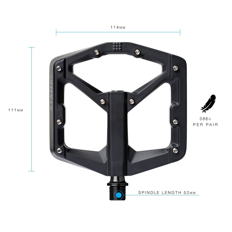 CRANK BROTHERS MTB Flat Pedal Stamp 3 Magnesium Body L