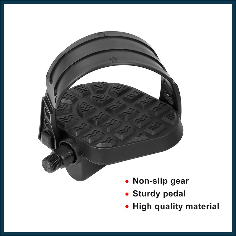 TUCKBOLD Pair Bike Pedals 9/16'' Spindle Platform Non Slip with