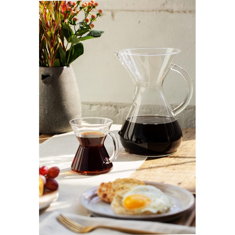 Chemex Pour-Over Glass Coffeemaker - Glass Handle Series - 6-Cup