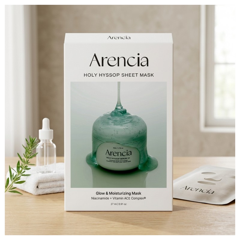 Arencia Holy Hyssop Mask Pack of 5 (1 pack) I