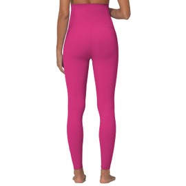 Sunzel Sunzfly Maternity Leggings for Women Over The Belly Buttery Soft Pregnancy Yoga Pants for Fall Work Out Lounge 28" Inseam (Hot Pink, Medium)