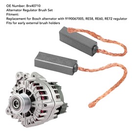 16770206 Alternator Regulator Brush Set Used To Replace Old or Damaged Generator Brushes PX602, PX60, 092950, 300722, 92950 for Early External Brush Holders