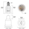 DiCUNO E17 to E26 Adapter, Intermediate E17 Socket to Standard