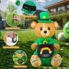 SHDEJTG 4 Ft St Patricks Day Inflatables Outdoor Decorations, Blow