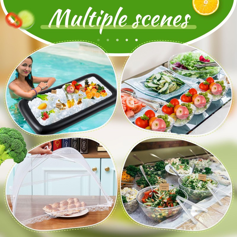 FillTouch 128 Pcs Inflatable Cooler for Parties 2 Inflatable Serving