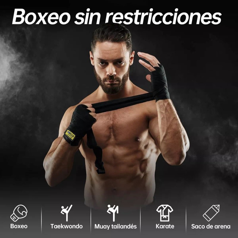 CONEJO MODA Vendas De Box Adx Semielasticas De Boxeo Elástico