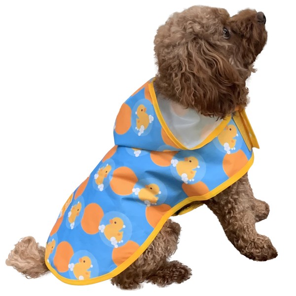 Pooch & Paws Hooded Dog Raincoat Poncho Reflective Waterproof Adjustable