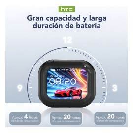Audifonos Htc Ne20 Color Blanco Bluetooth 6.0 Auriculares Inalambricos Con Pantalla Tctil Inteligente Resistente Al Agua Ipx4 Ai Audifonos...         