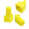 QWORK Yellow Winged Electrical Wire End Connectors Caps, 18-10 AWG,