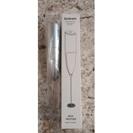 Dutewo Silver Hand Mixer Milk Frother - Coffee Bar Accessories  Frother Handheld WK102