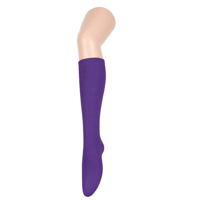 Knee High Purple Socks Women Over Calf Long Socks Athletic