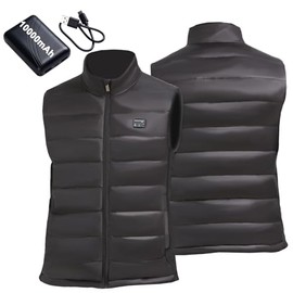 Heated Vest for Men and Women Lightweight Heated Jacket Electric Warm Heating Vest (Battery Not Included)((M)
