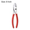 sourcing map Slip Joint Pliers 8 Inch High Carbon Steel