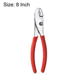 sourcing map Slip Joint Pliers 8 Inch High Carbon Steel Adjustable Utility Pliers