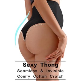 KUNINDOME Maternity Shapewear Thongs, White, Medium