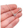 Horizontal Arrow Pendant Necklace (Silver Tone) Miss Fit Boutique