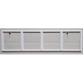 Clopay Ideal Holmes HOLMES Garage Doors MADISON 611 WHITE Replacement Window Inserts/LONG Panel