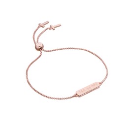 Ted Baker Saraio Sparkle Bar Drawstring Bracelet (Rose Gold Tone/Crystal) (TBJ2982-24-02)