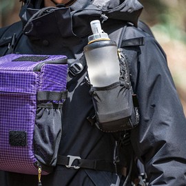 Water Bottle Holder Bag, Phone Carrier with Strap, Portable Sleeve Pouch Spill Proof for Bike Hiking Backpack Sports Gym Bag Camping Car Travel