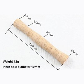 2pcs Fly Fishing Rod Handle Composite Cork Grip Rod Building and Seat Set