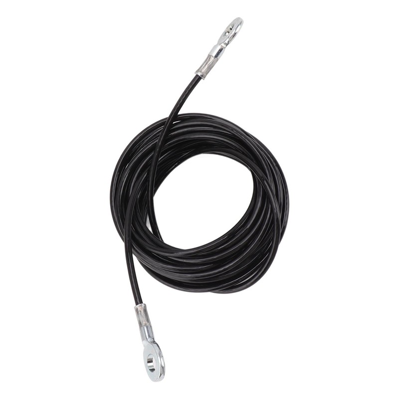 Gym Replacement Cable Heavy Duty Steel Wire Black Adjustable Length