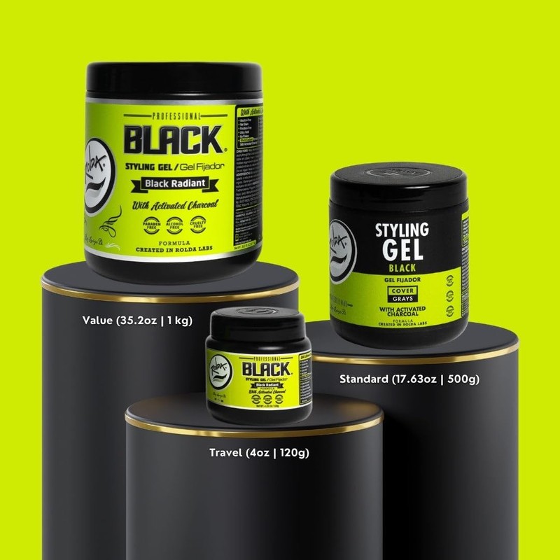 Rolda Black Styling Hair Gel - Medium To Strong Hold