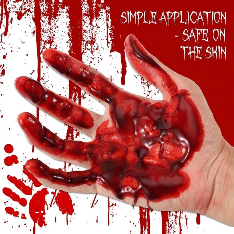 Halloween Fake Blood 500 ml I Washable I for Skin,