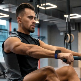 Maledan Watch Strap 18 mm Compatible with Garmin - Nylon Strap for Garmin Vivoactive 4S Bracelet Venu 3S Venu 2S - Sport Loop Band for Forerunner 265S Forerunner 255S Women Men Blue