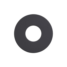 LANZZAS Pelletrohr Wall Rosette with 70 mm Rim for Diameter 100 mm Colour: Black