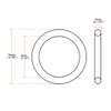 sourcingmap Nitrile Rubber O-Rings 15mm OD 9mm ID 3mm Width,