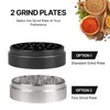 Dual Purpose 3" Inch Large Spice Dual Grinder, Including Fine