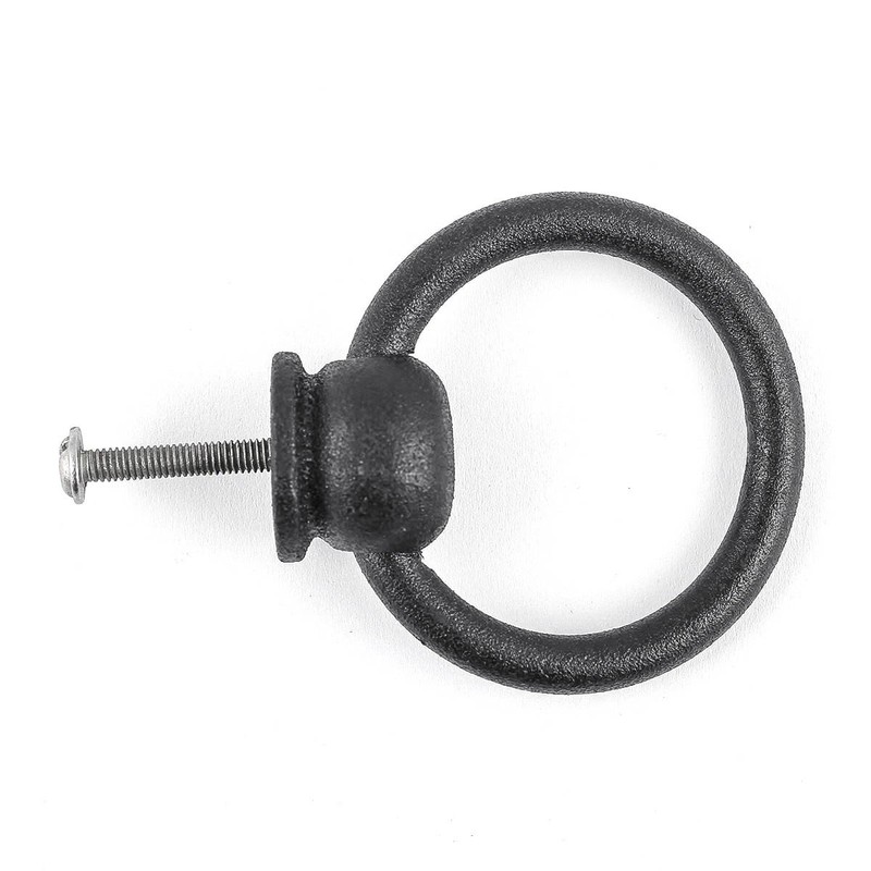 Renovators Supply Manufacturing Cabinet Handles 2 in. Black Wrought Iron