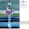 SHSEMO Car Interior Mirror Crystal Jewelry Colorful Crystal Charms Transparent