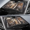 Cool Cat Driving Aauto Front Window Sun Shade, Cats Foldable