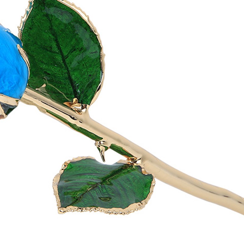 24K Gold Plating Rose Flower with Base Gift for Valentines