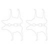 Ursus 17200001 Winter Paper Scenery, Elk, White, 4 Sheets of