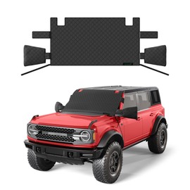Covosun Windshield Snow Cover for Ford Bronco, Side Mirrors and Wiper Protection, Premium Waterproof Windshield Cover for Ford Bronco 2021-2024, 2 Door and 4 Door (Not for Bronco Sport)