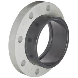 Spears 854-060 Glass-Filled PVC Pipe Fitting, Van Stone Flange, Class 150, Schedule 80, 6" Socket