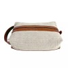 Sunfish Tan Chevron Shoe Bag