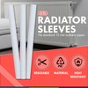 16 White Radiator Pipe Covers - Snap on 19.5cm PVC