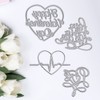 Hying Valentine's Day Words Cutting Dies for Card Making and